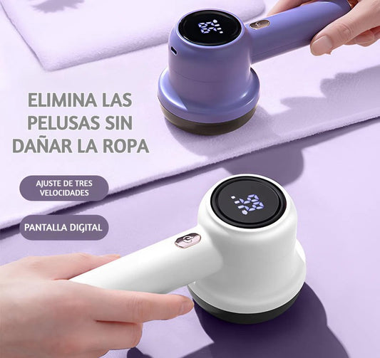 "Quita pelusas eléctrico recargable por USB"